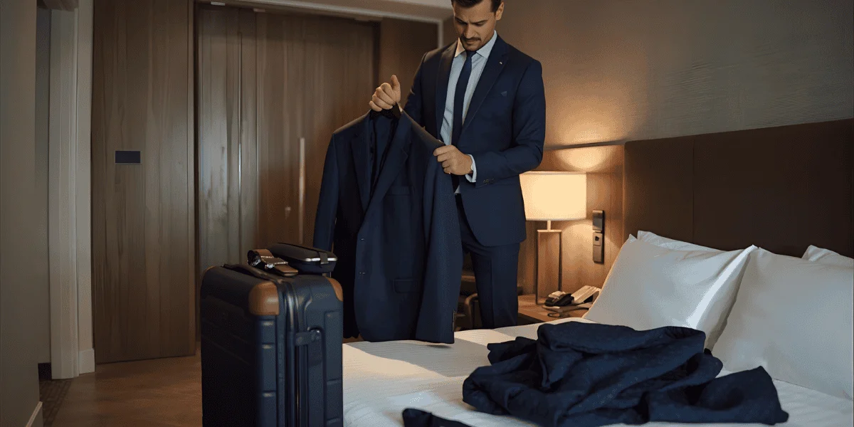 how to travel with a suit